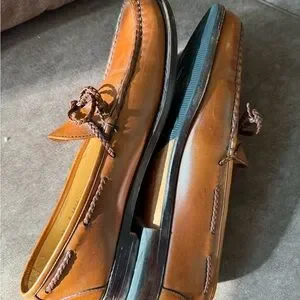 Allen Edmonds Colebrook Tan Leather Moccasin Loafers Allen Edmonds Colebrook Brown Leather Loafers Sz 11 D FREE  main image 4
